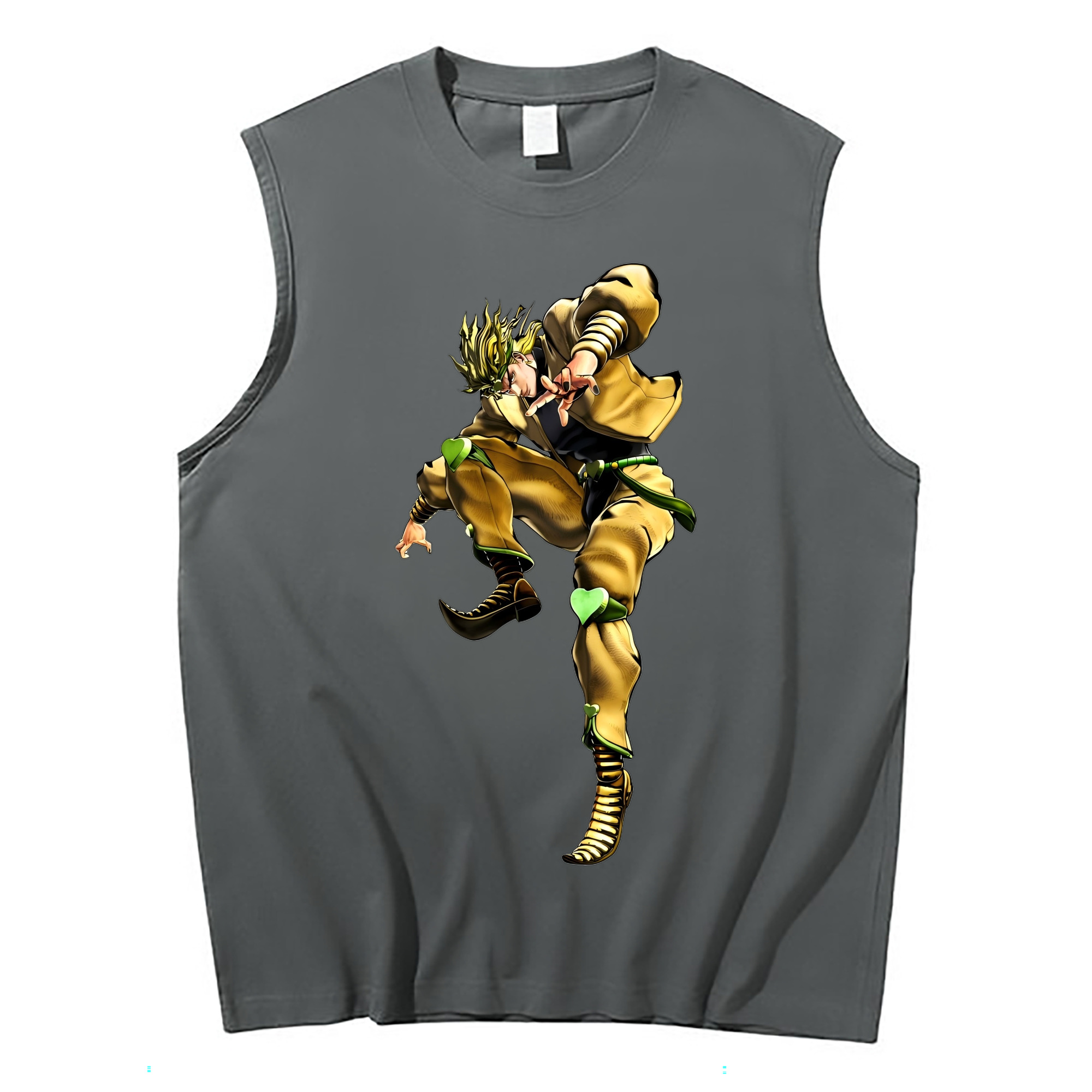 （画像用） ジョジョの奇妙な冒険 ディオ?ブランドー JoJo's Bizarre Adventure Dio Brando コットン100％タンクトップ（フロントプリント）